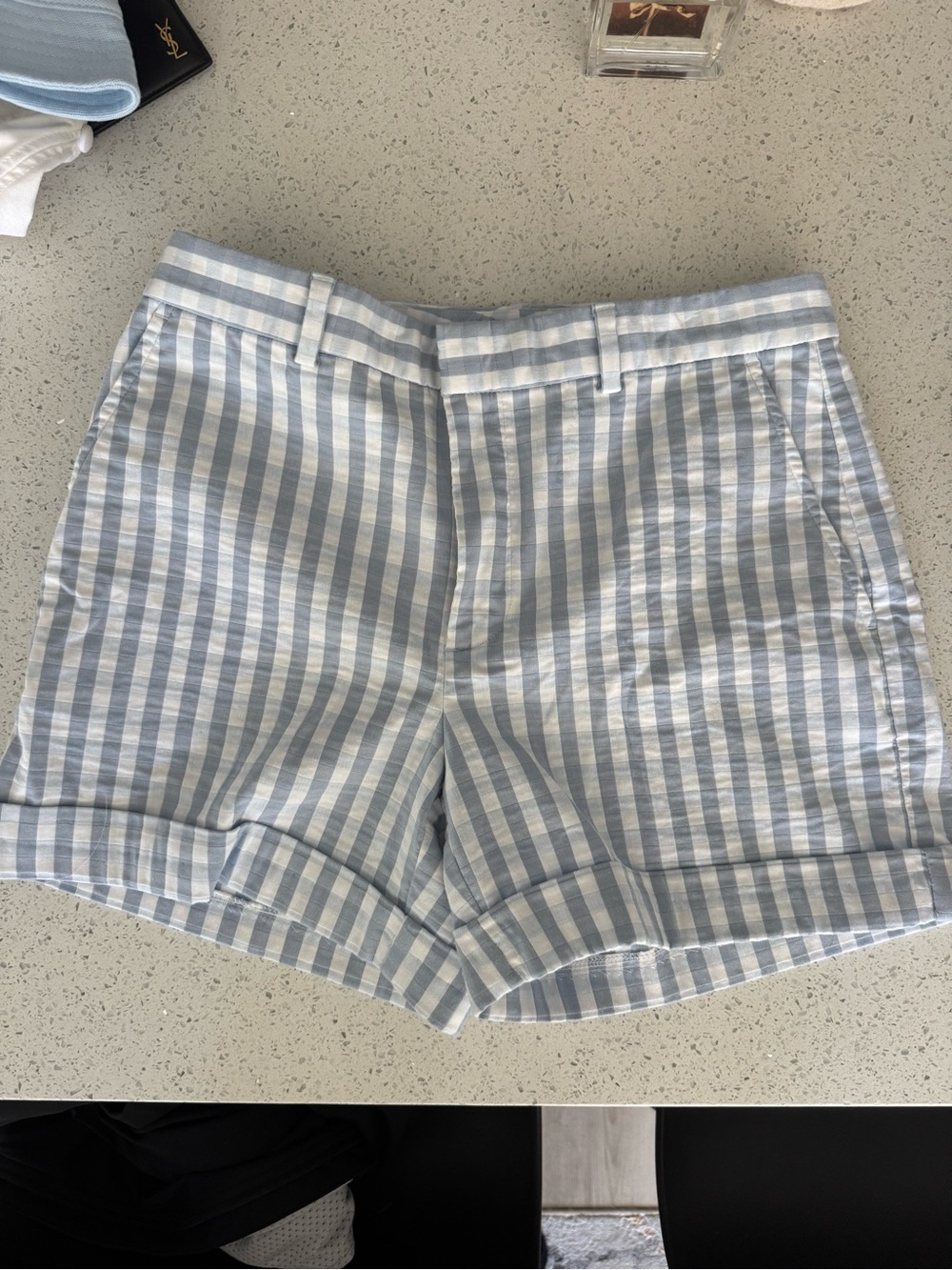 Ralph Lauren Blue and White Gingham Women’s Shorts